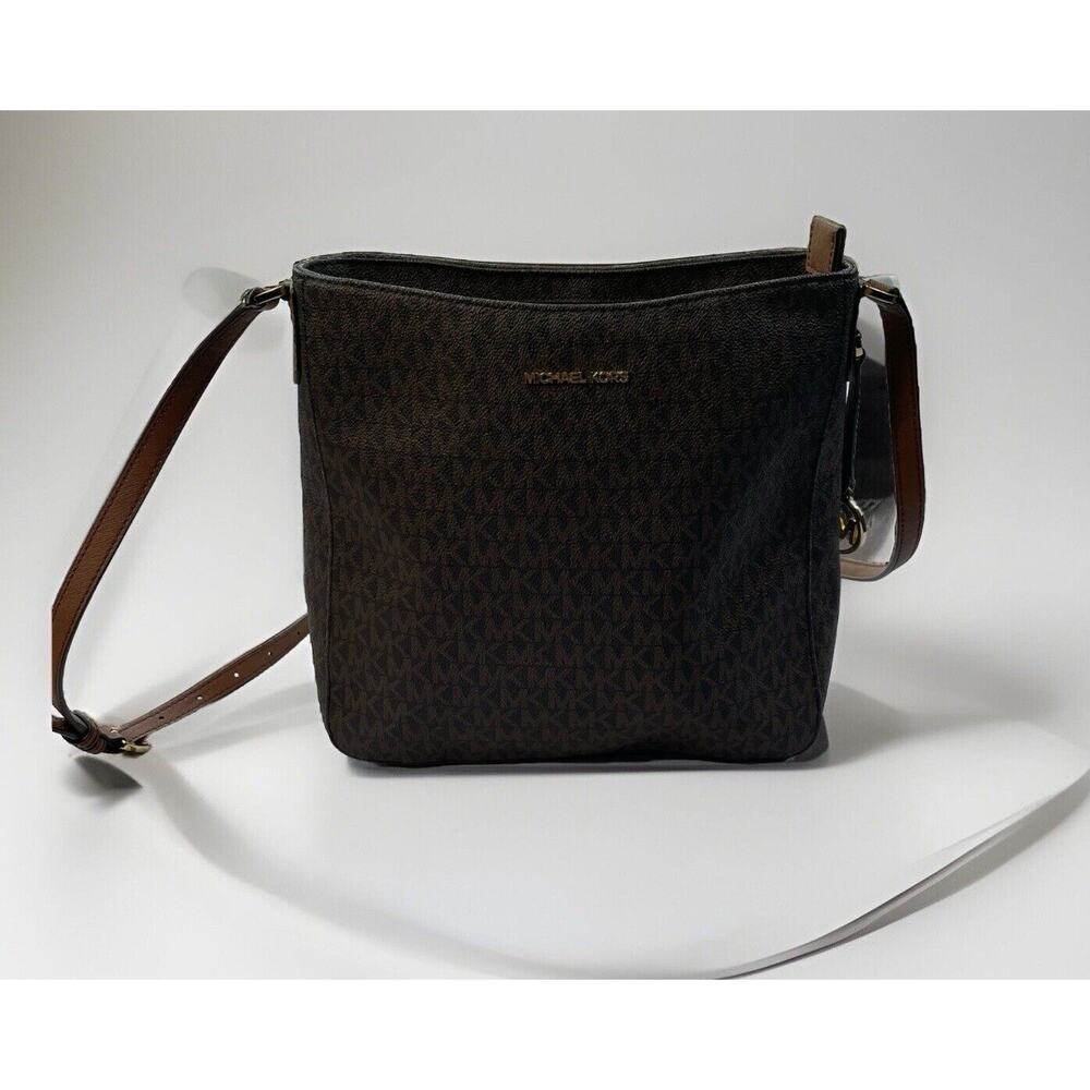 Michael Kors Black and Brown Crossbody Bag
